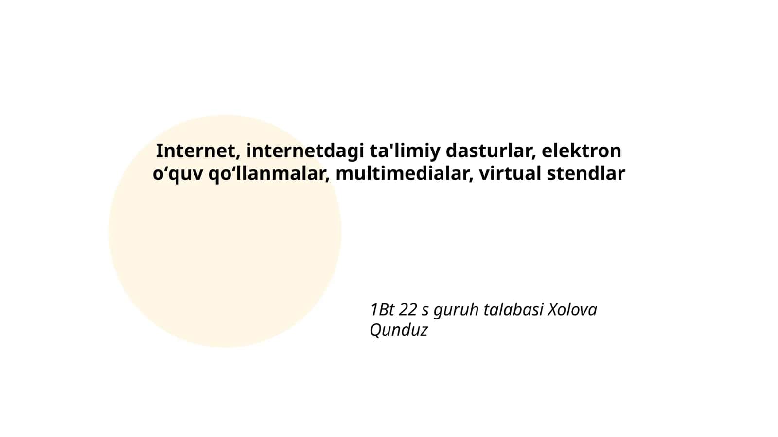 Internetda ta'limiy dasturlar