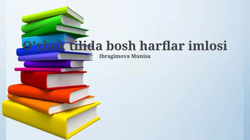O'zbek tilida bosh harflar imlosi