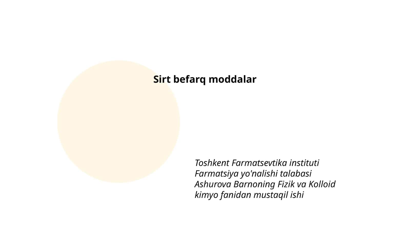 Sirt befarq moddalar