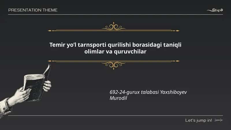 Temir yo’l tarnsporti qurilishi borasidagi taniqli olimlar va quruvchilar