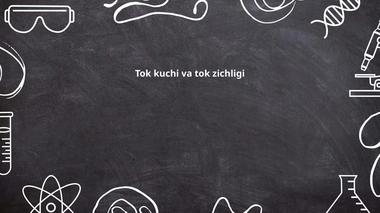 Tok kuchi va tok zichligi