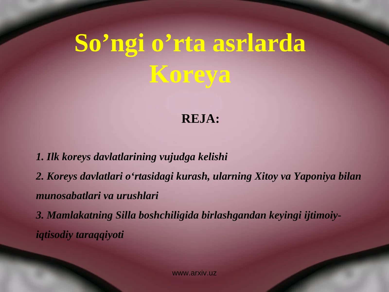 Ilk Koreys davlatlarining vujudga kelishi