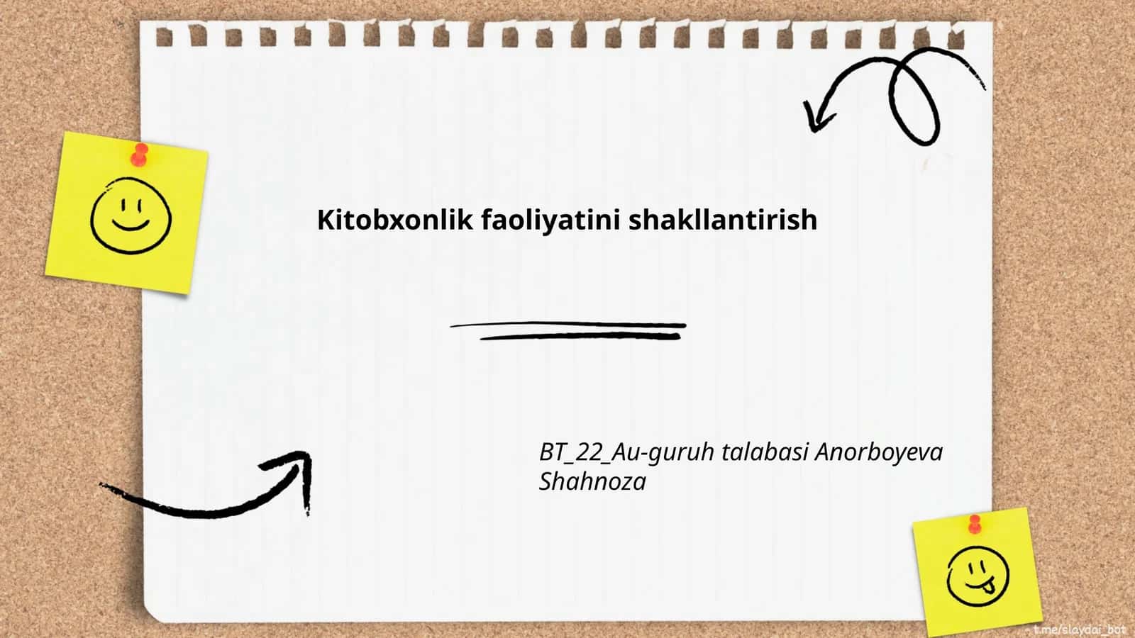 Kitobxonlik faoliyatini shakllantirish
