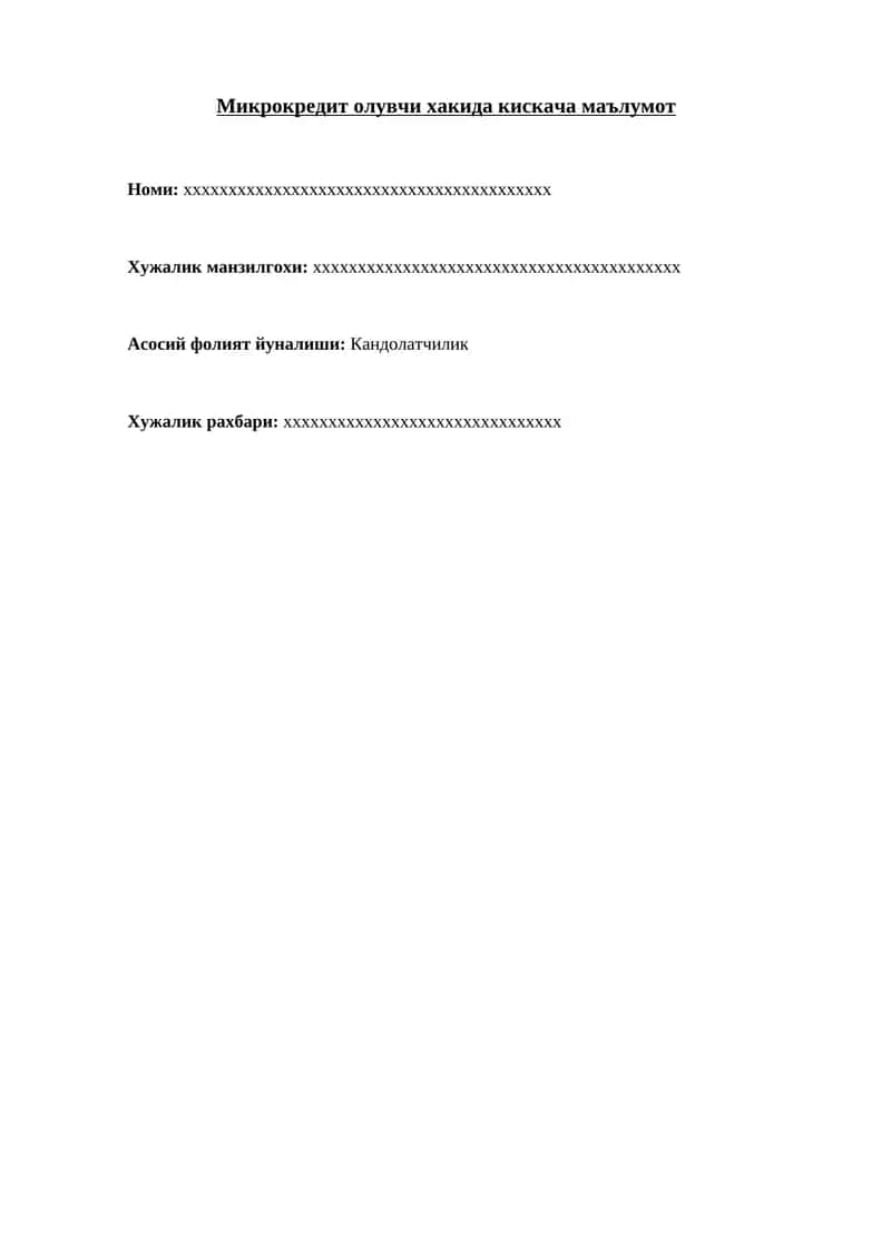 To'rt pishirish biznes plan