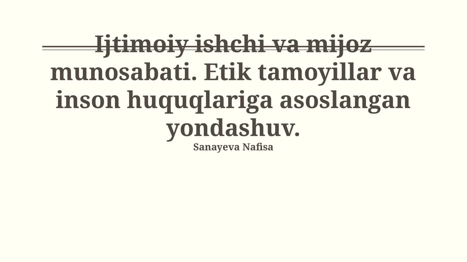 Ijtimoiy ishchi va mijoz munosabati