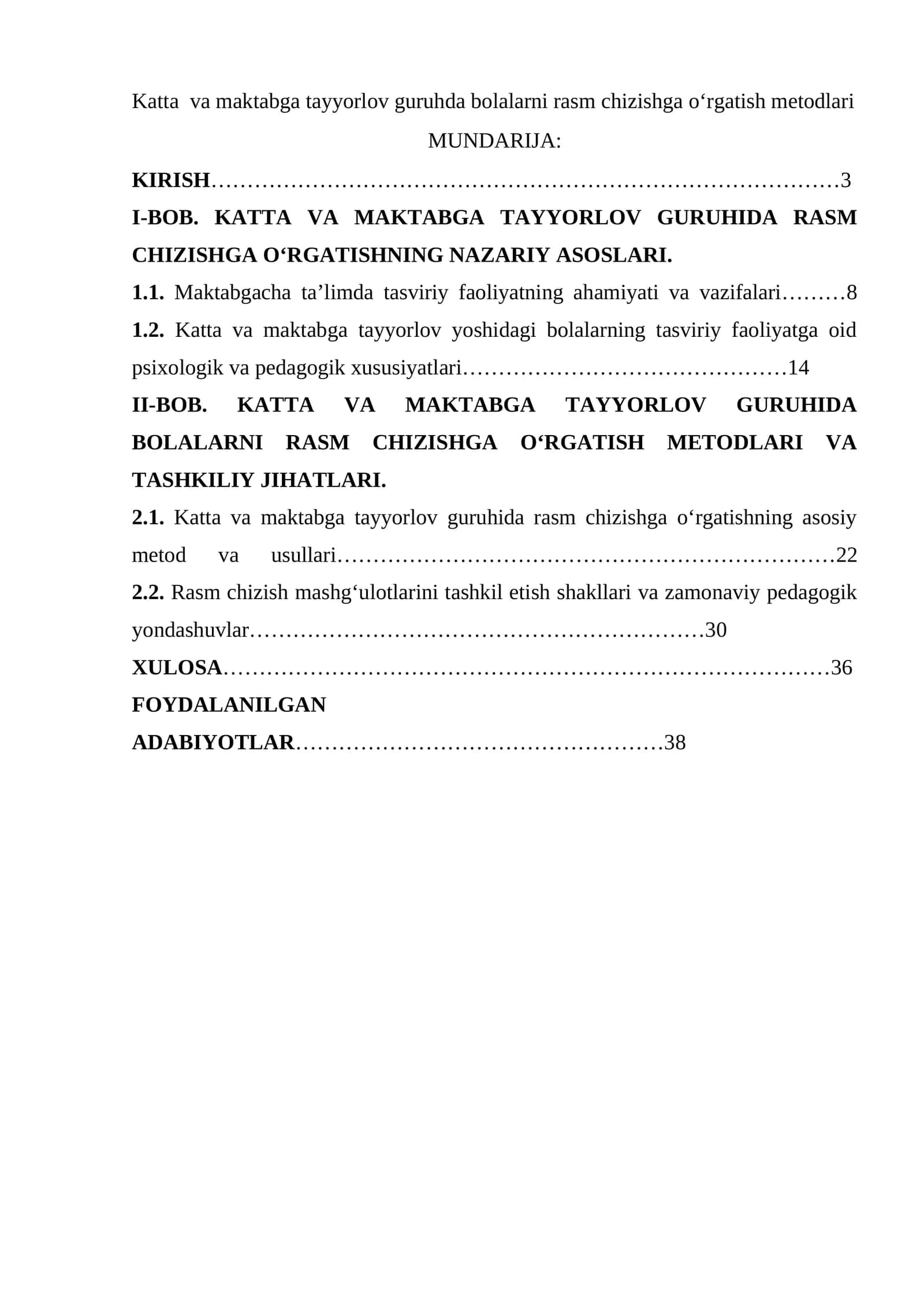 Katta va maktabga tayyorlov guruhda bolalarni rasm chizishga o‘rgatish metodlari
