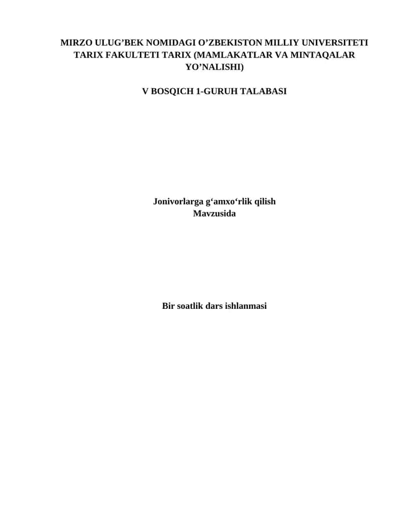 5-sinf 5-dars ishlanmasi - Xulq-atvor qoidalari – hayot tarzi.