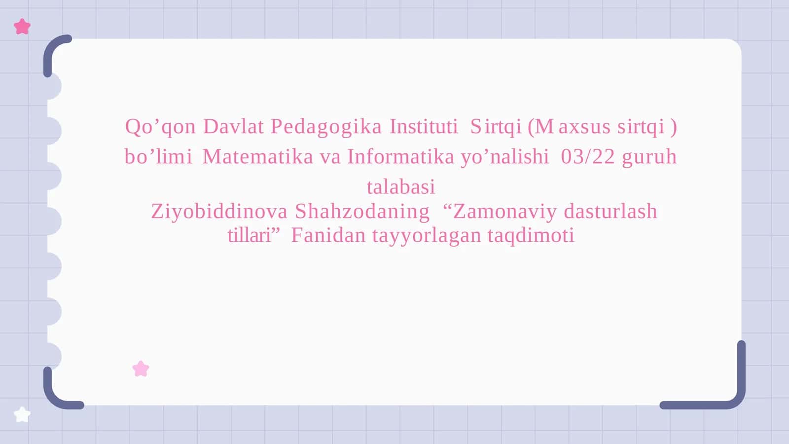 Zamonaviy dasturlashtillari