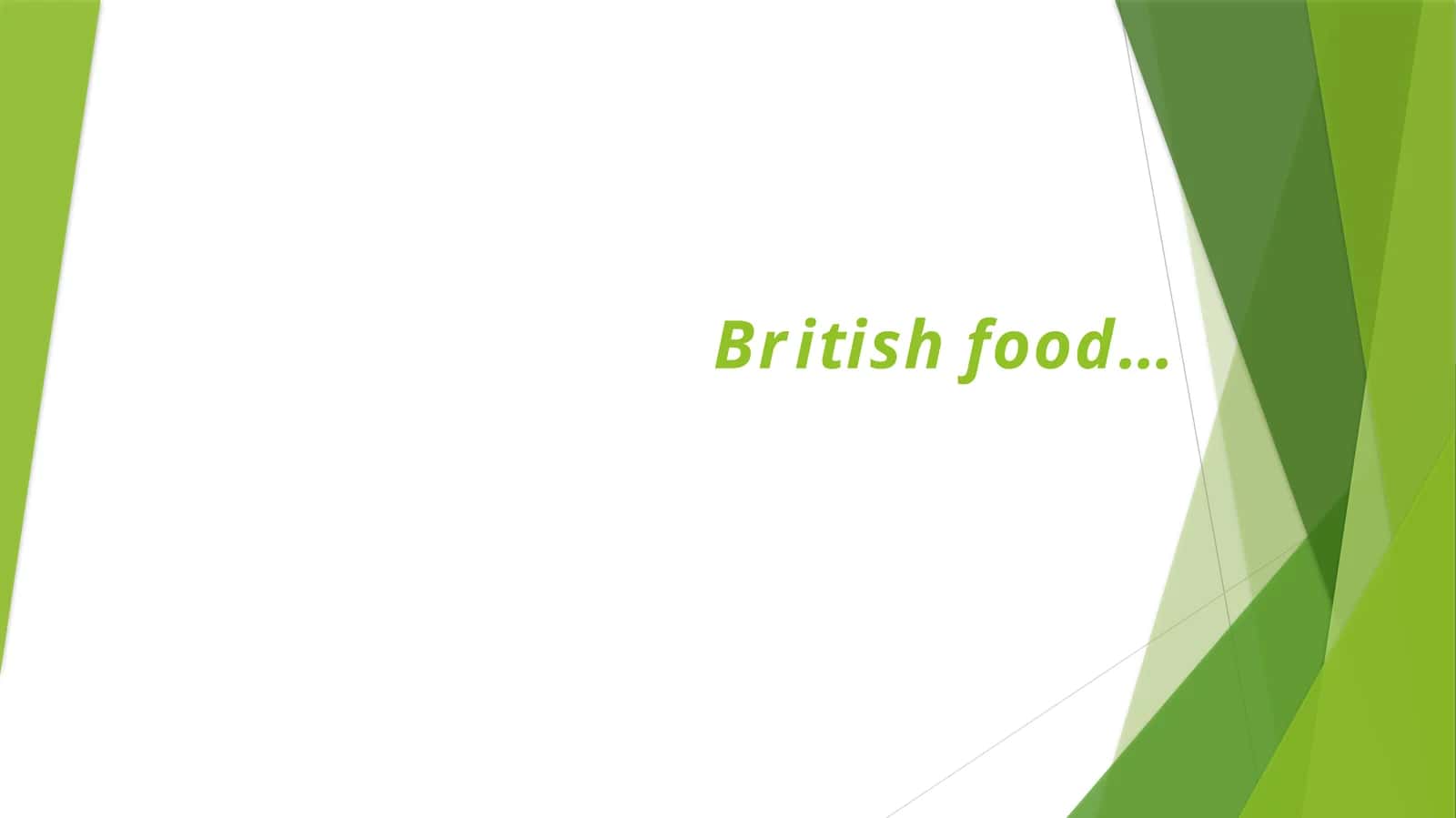 British food