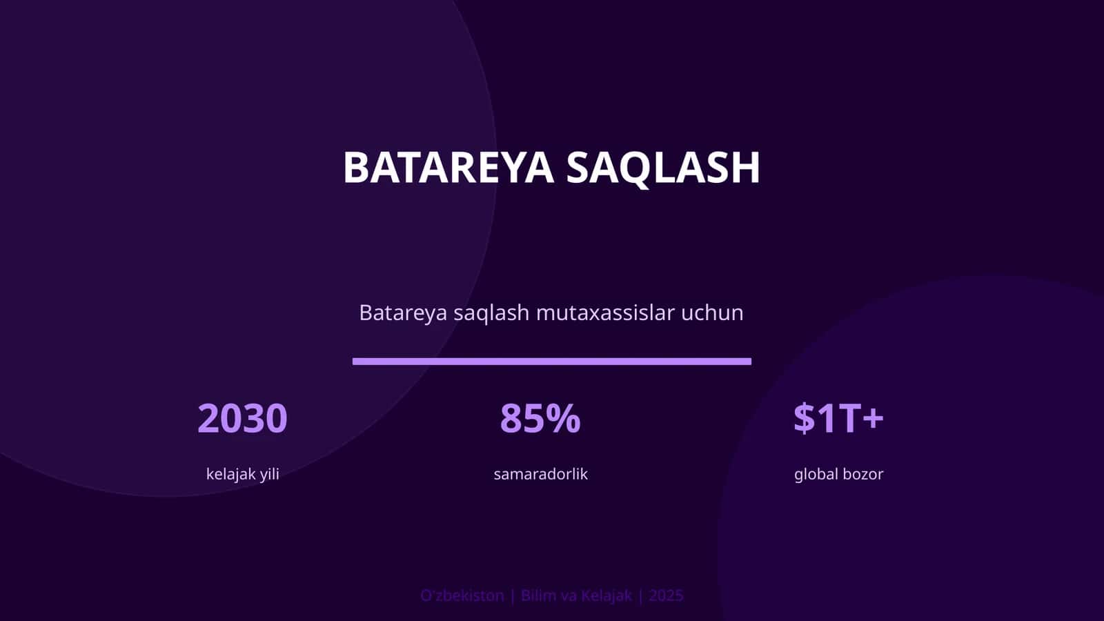 Batareya saqlash