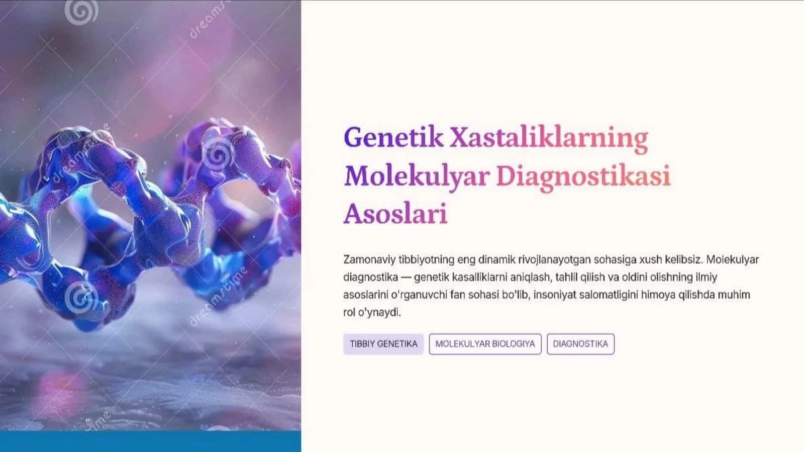 genetik xastaliklar patofiziologiyasi