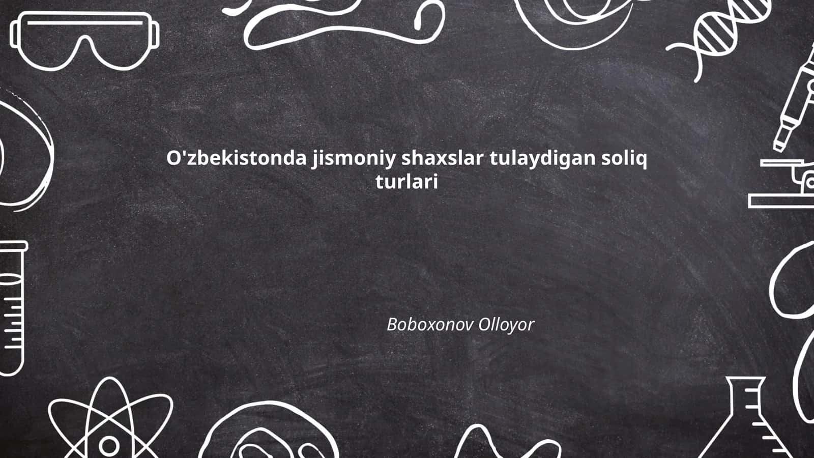 Jismoniy shaxslar daromad solig‘i