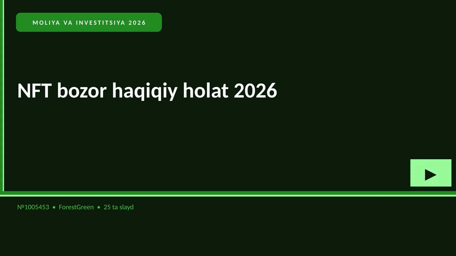 NFT bozor haqiqiy holat 2026