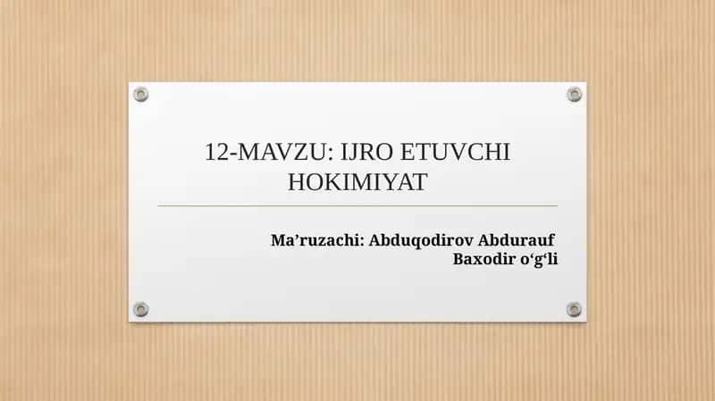 IJRO ETUVCHI HOKIMIYAT