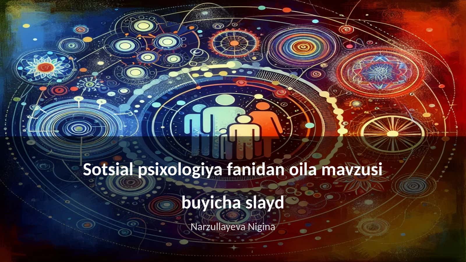 Sotsial psixologiya fanidan oila mavzusi buyicha slayd