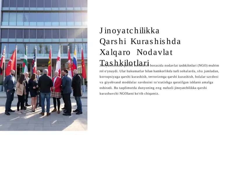 Jinoyatchilikka Qarshi Kurashishda Xalqaro Nodavlat Tashkilotlari