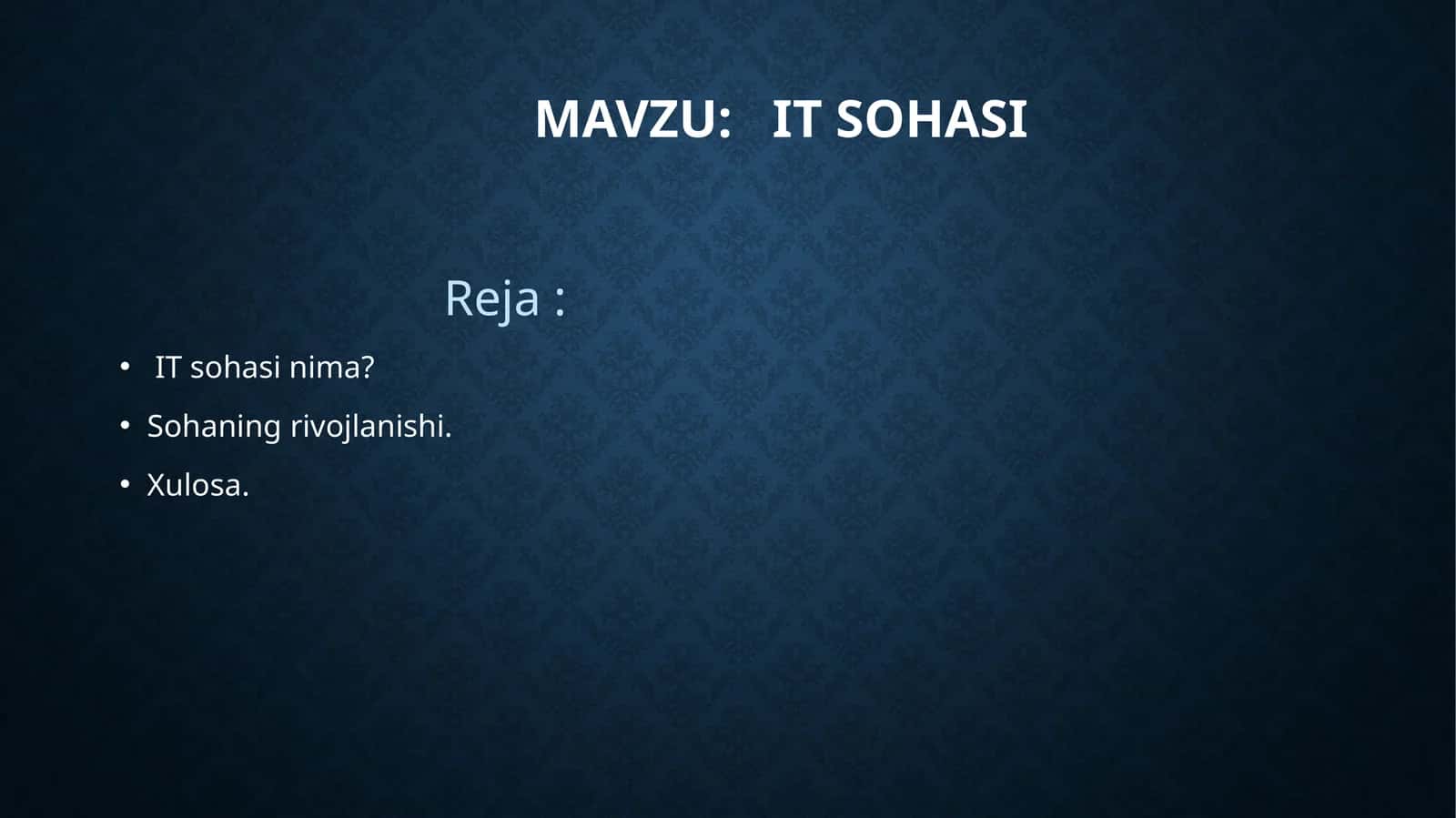 IT sohasi