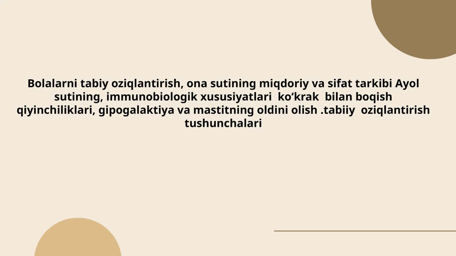 Bolalarni tabiy oziqlantirish