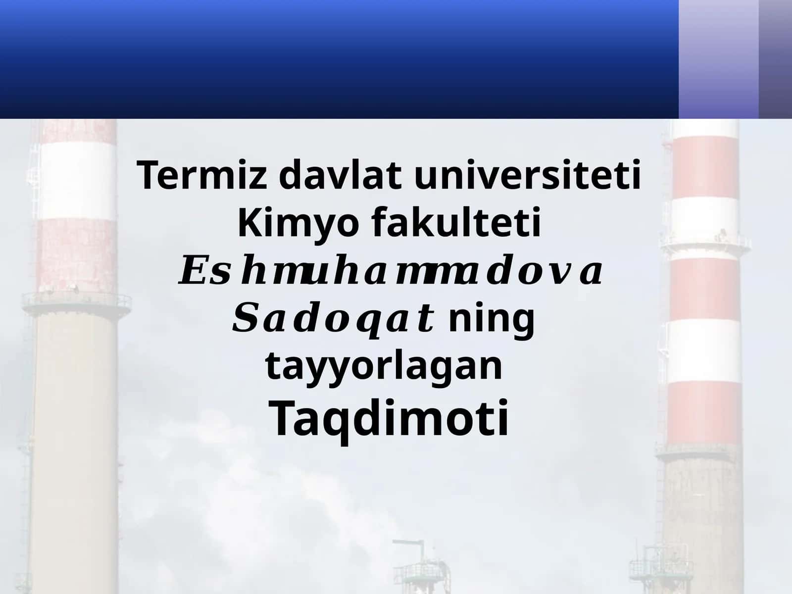 Sanoatda sulfat kislota ishlab chiqarish texnologiyasi