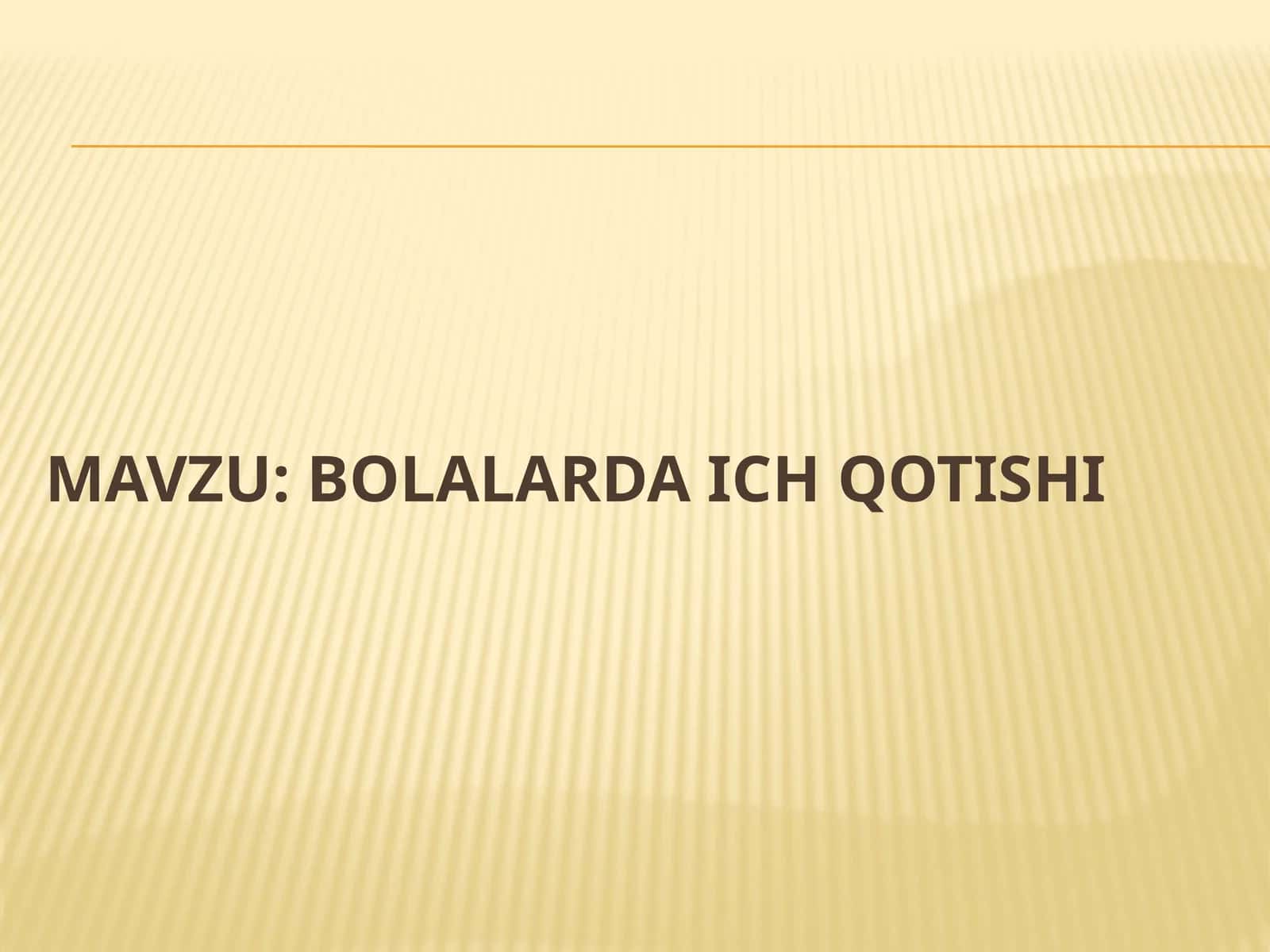 Bolalarda ich qotishi