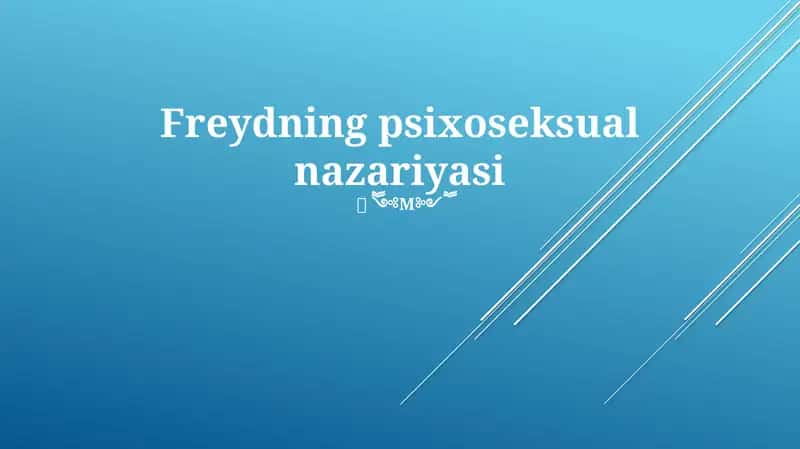 Freydning psixoseksual nazariyasi