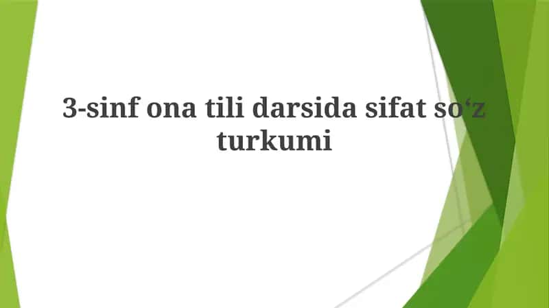 3-sinfonatilidarsidasifatsoʻzturkumi