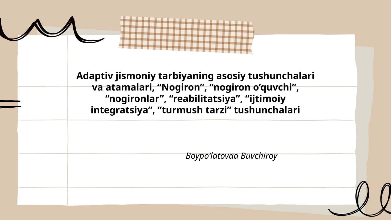 Adaptiv jismoniy tarbiya