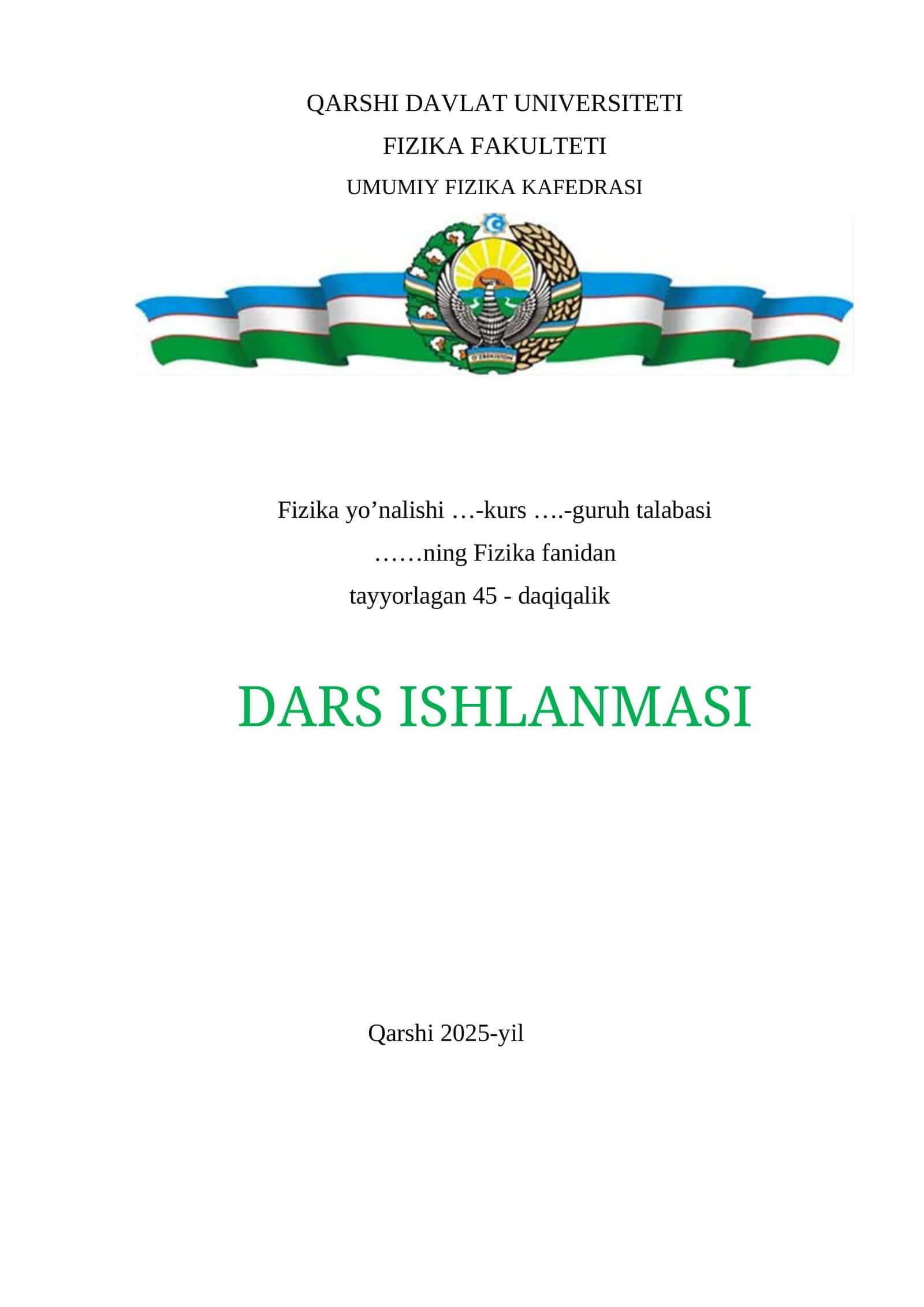 Gazlarda elektr toki mavzusida tayyor dars ishlanma