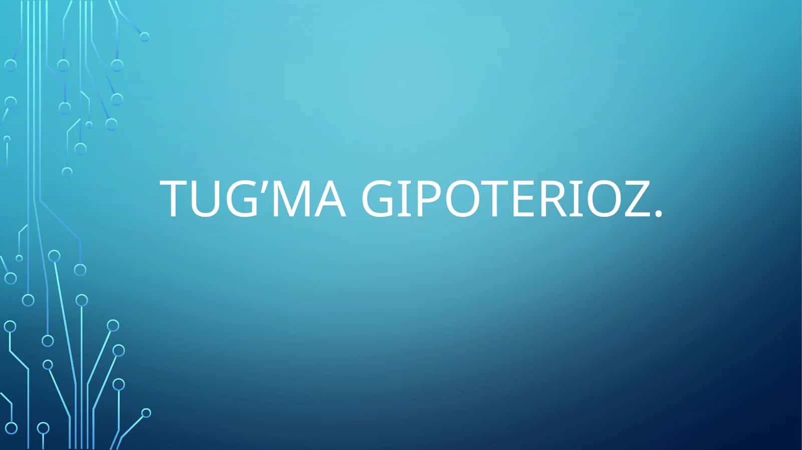 Tug’ma gipoterioz