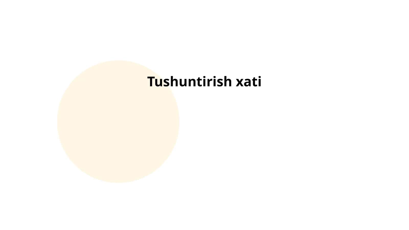Tushuntirish xati