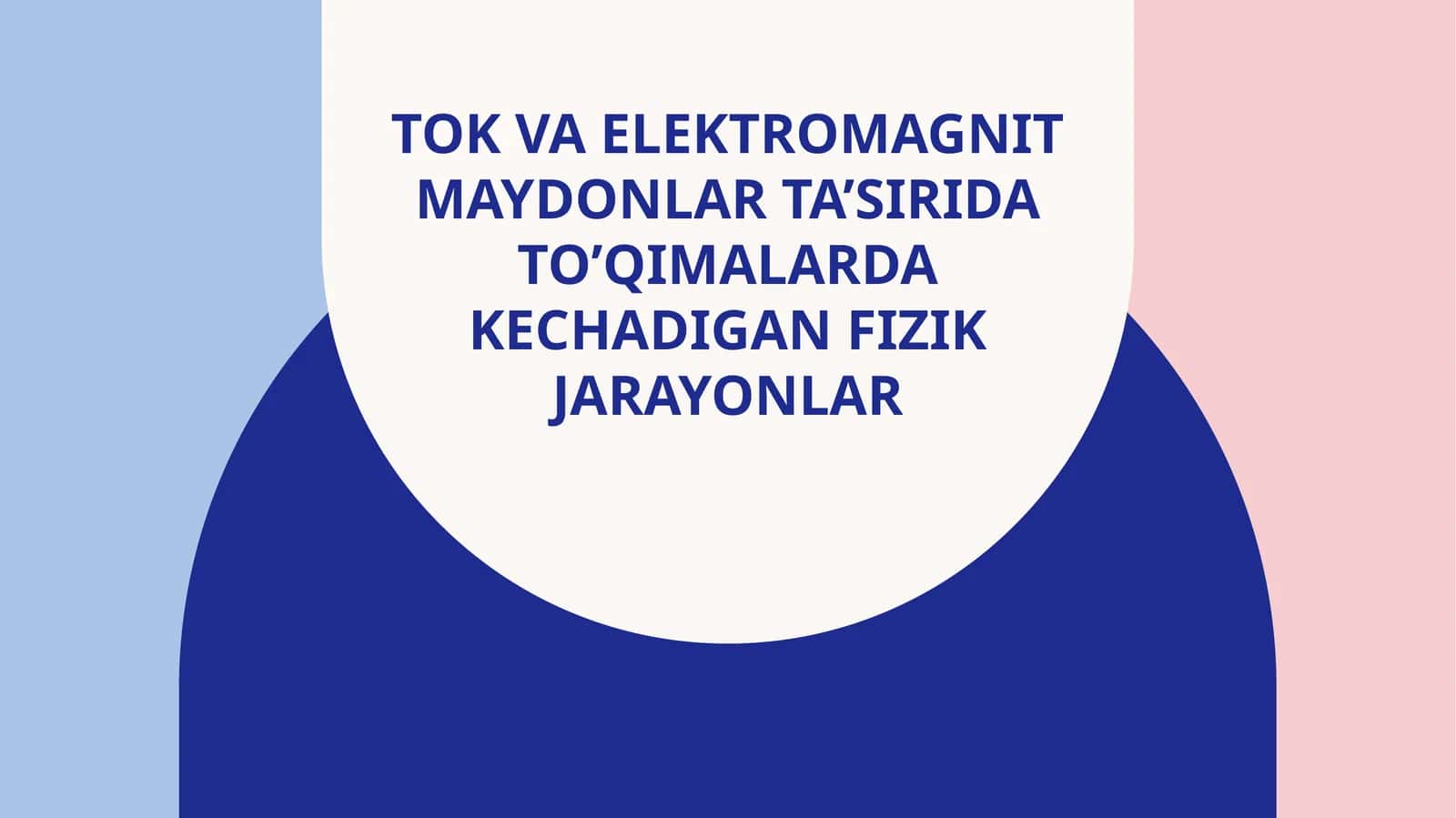 Tokvaelektromagnitmaydonlarta’siridato’qimalardakechadiganfizikjarayonlar