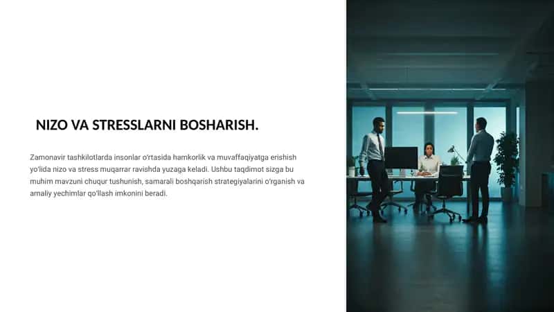Nizo va Stresslarni Bosharish