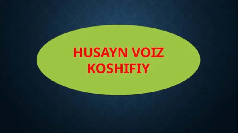 HUSAYN VOIZ KOSHIFIY