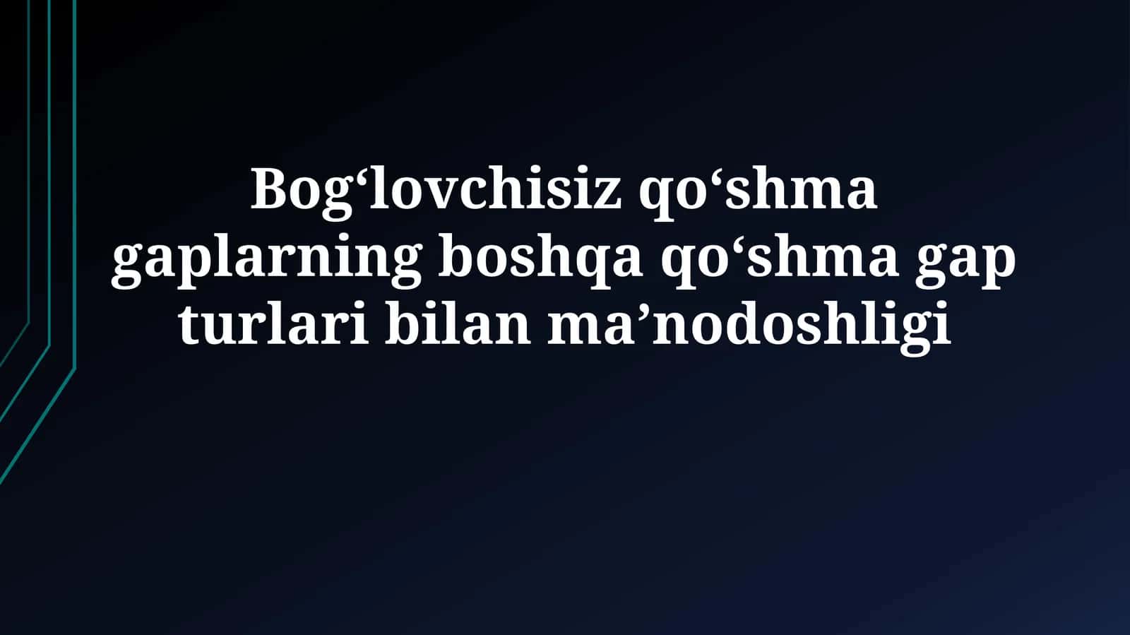 Semantik Tenglikning Mezonlari