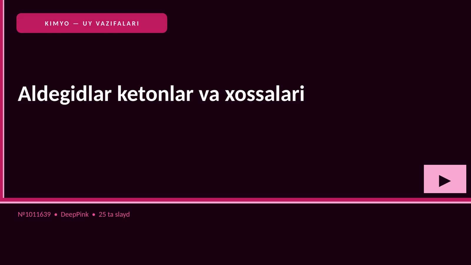 Aldegidlar ketonlar va xossalari