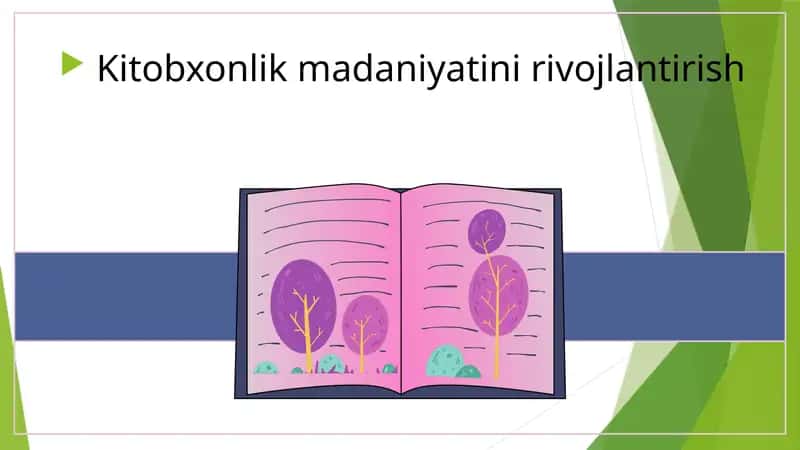 Kitobxonlik madaniyatini rivojlantirish