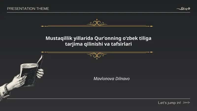 Mustaqillik yillarida Qurʼonning oʻzbek tiliga tarjima qilinishi va tafsirlari