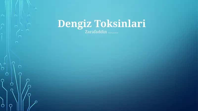 Dengiz Toksinlari