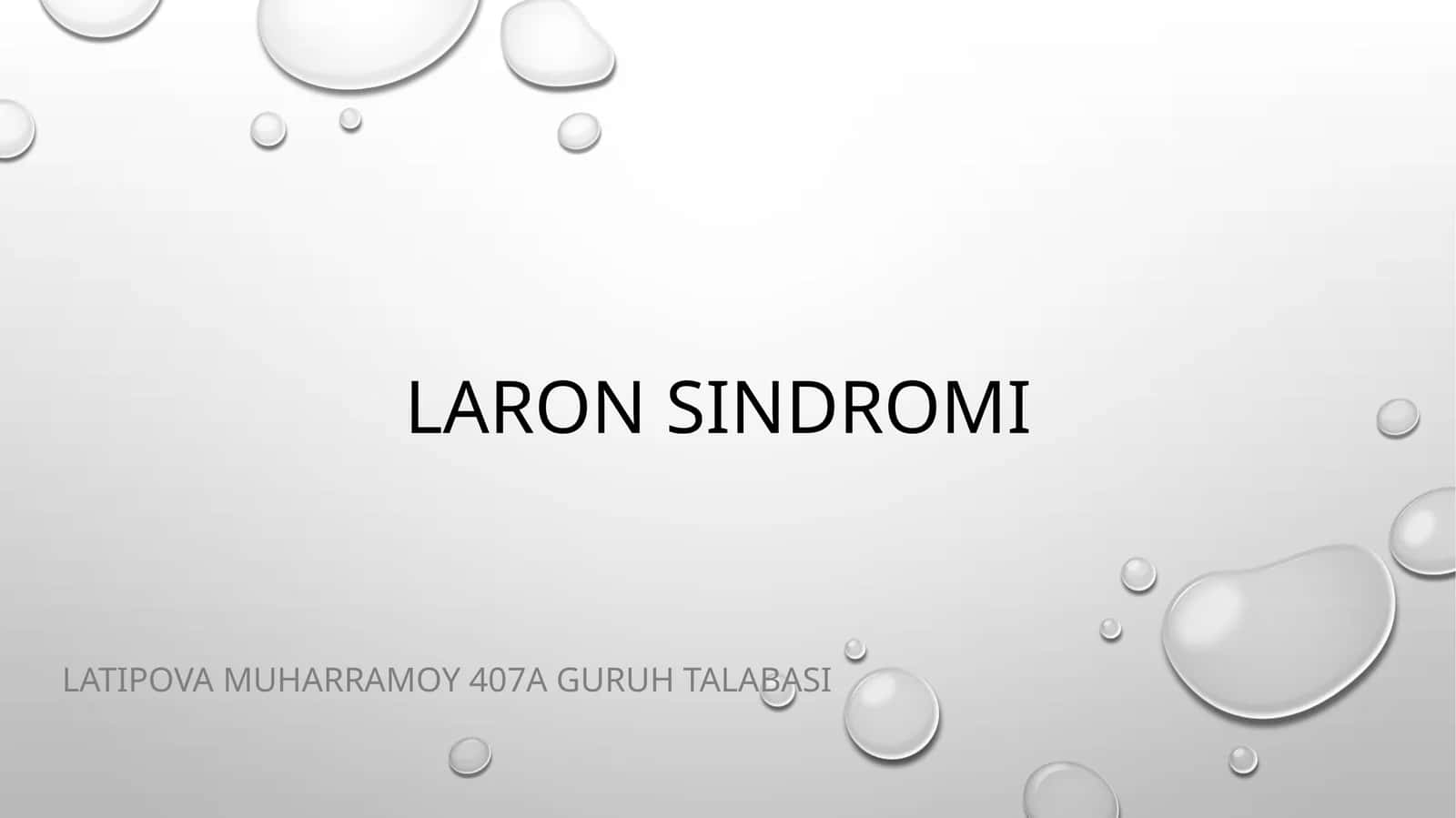 Laronsindromi