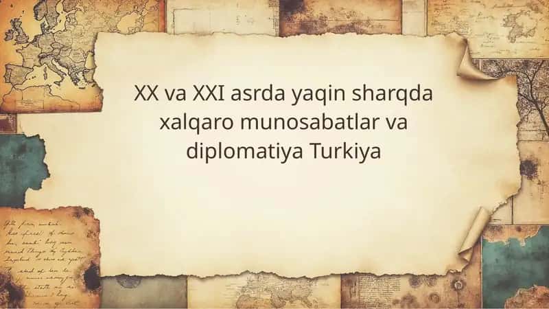 Yaqin Sharqda diplomatik aloqalar