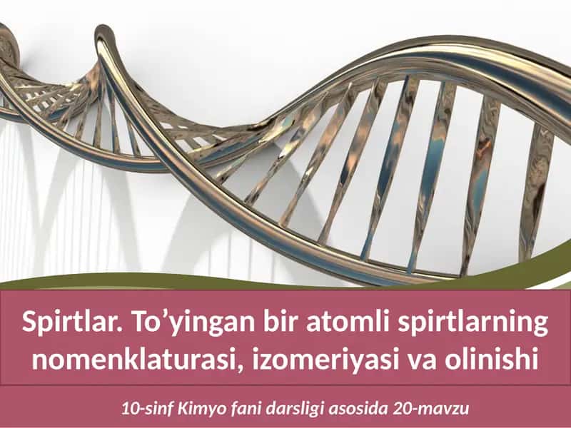 To'yingan biratomli spirtlar
