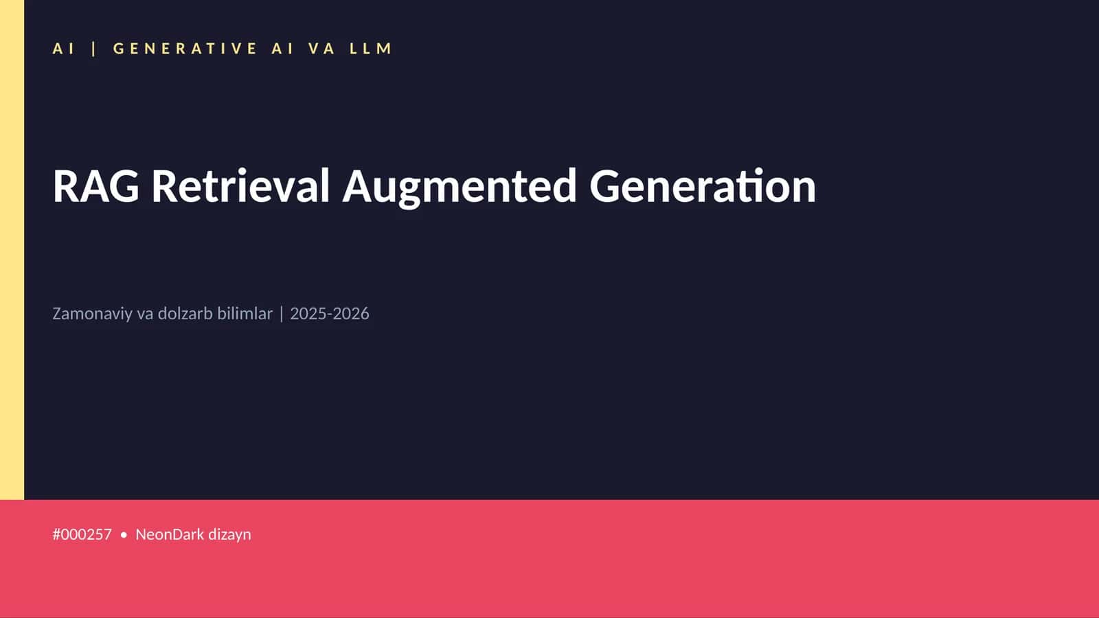 RAG Retrieval Augmented Generation