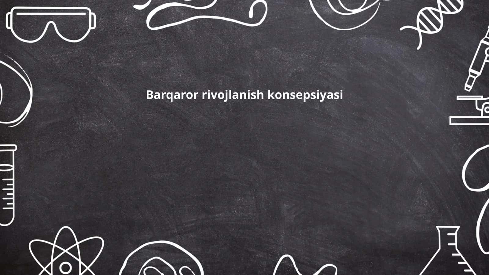 Barqaror rivojlanish konsepsiyasi