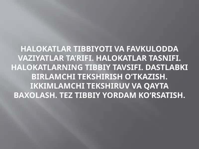 Halokatlartibbiyoti