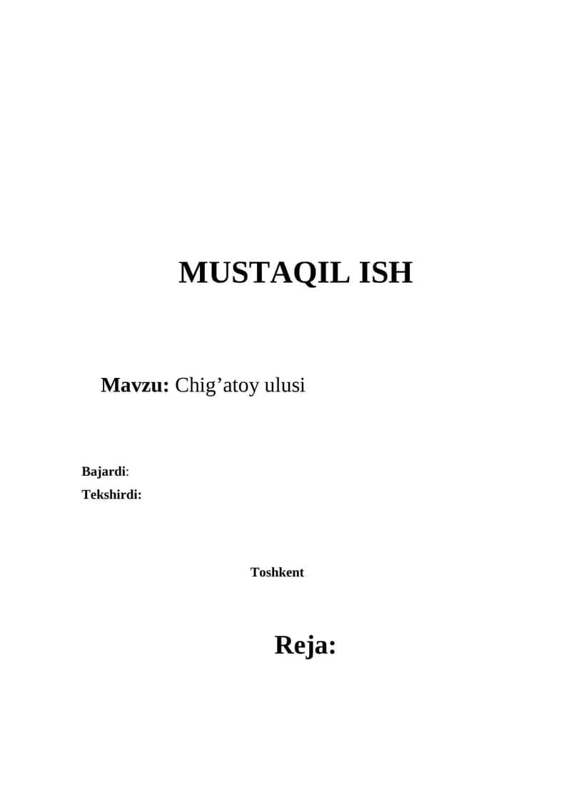 Chig’atoy ulusi