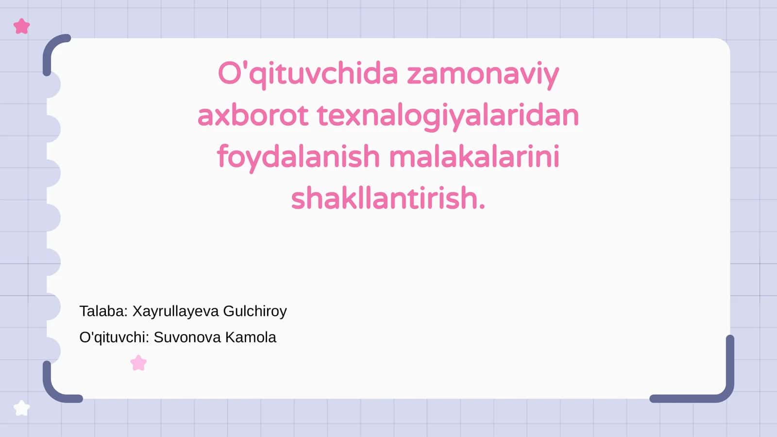 Zamonaviy axborot texnologiyalari
