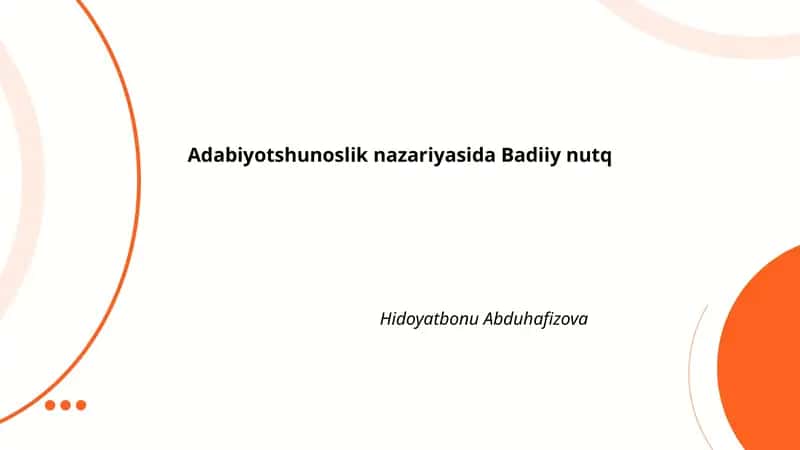 Badiiy nutq