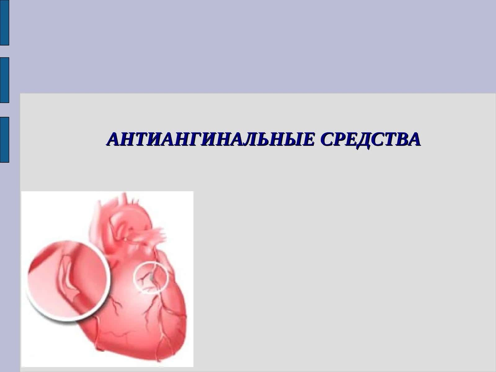 Антиангинальные средства