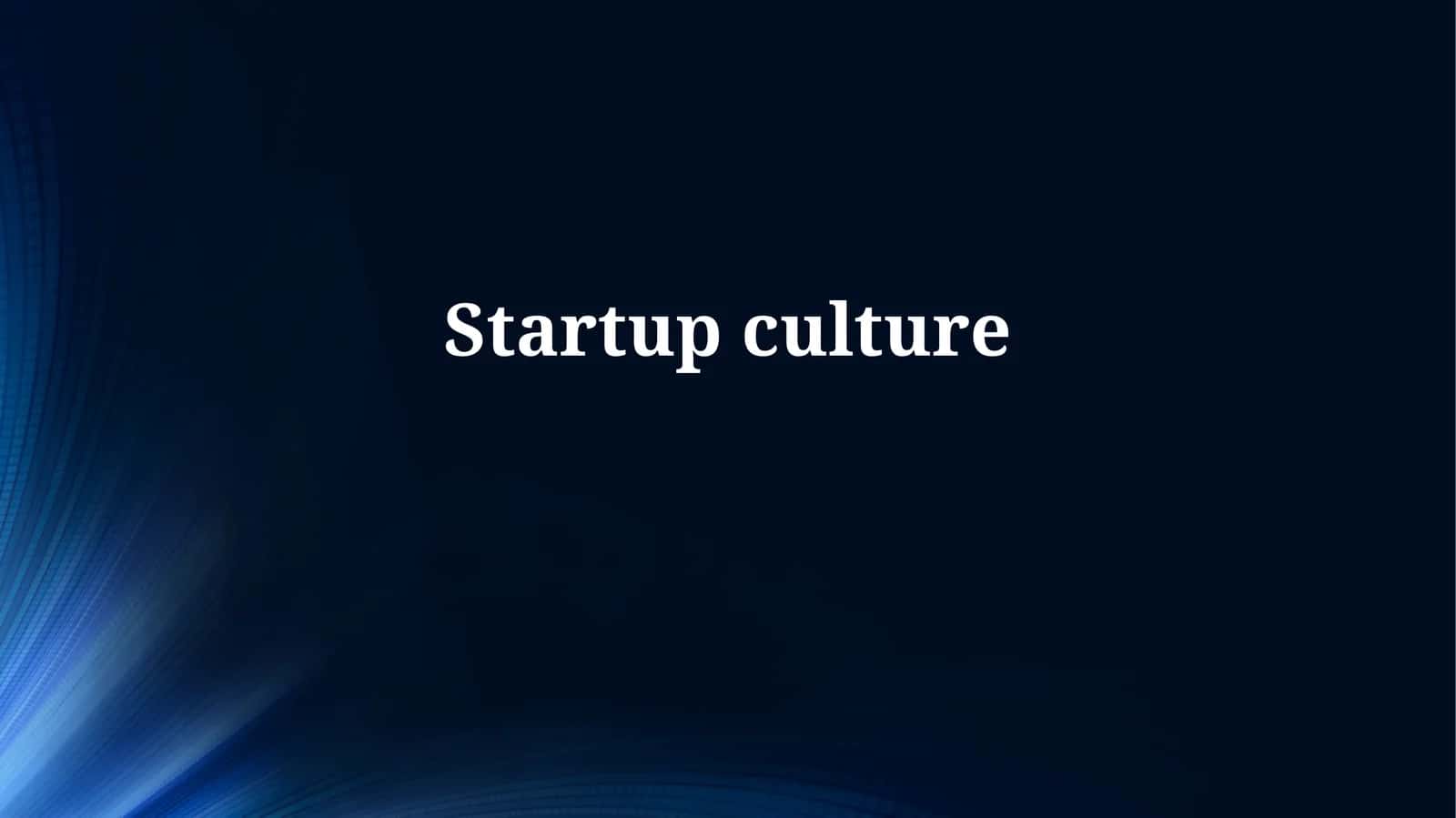 Start-Up Culture