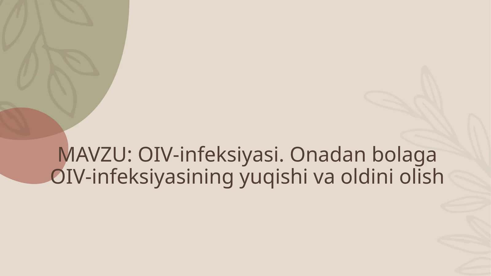 OIV-infeksiyasi